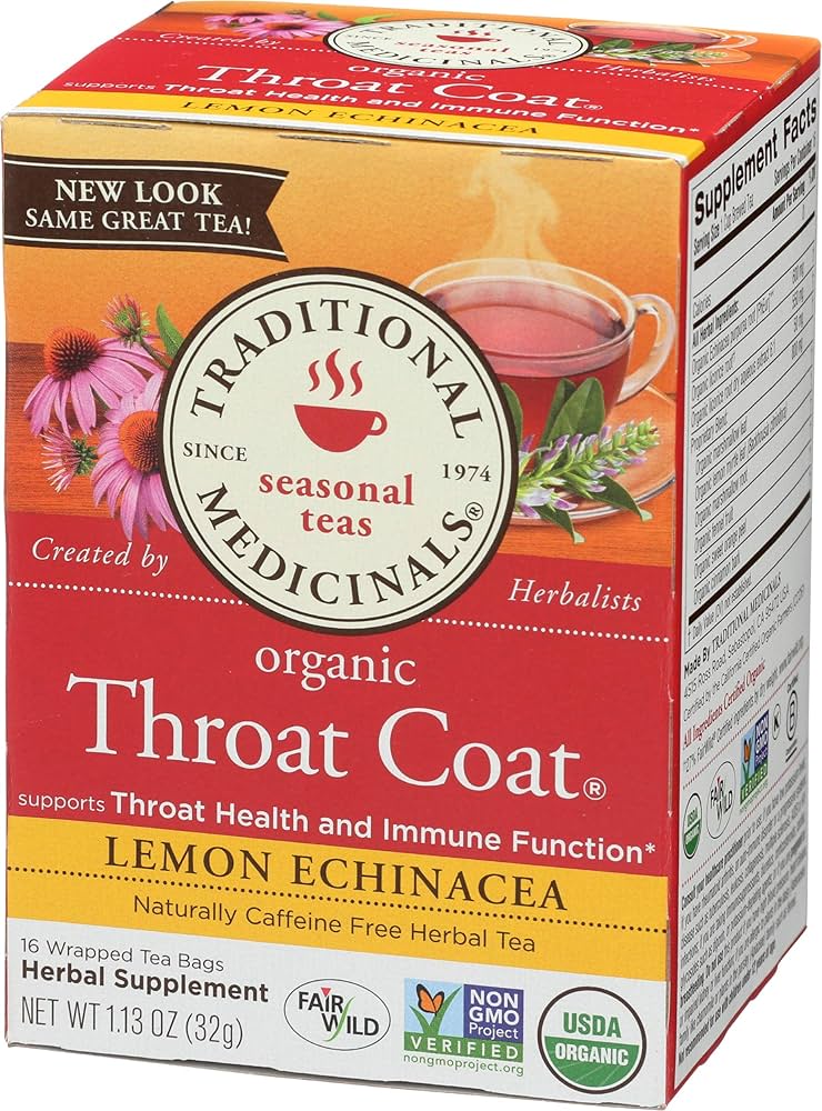 スロートコート/Throat Coat☆ハーブティー２箱【32Tea Bags】 楽天市場】有機スロートコート ティーバッグ16袋 32g アリサン